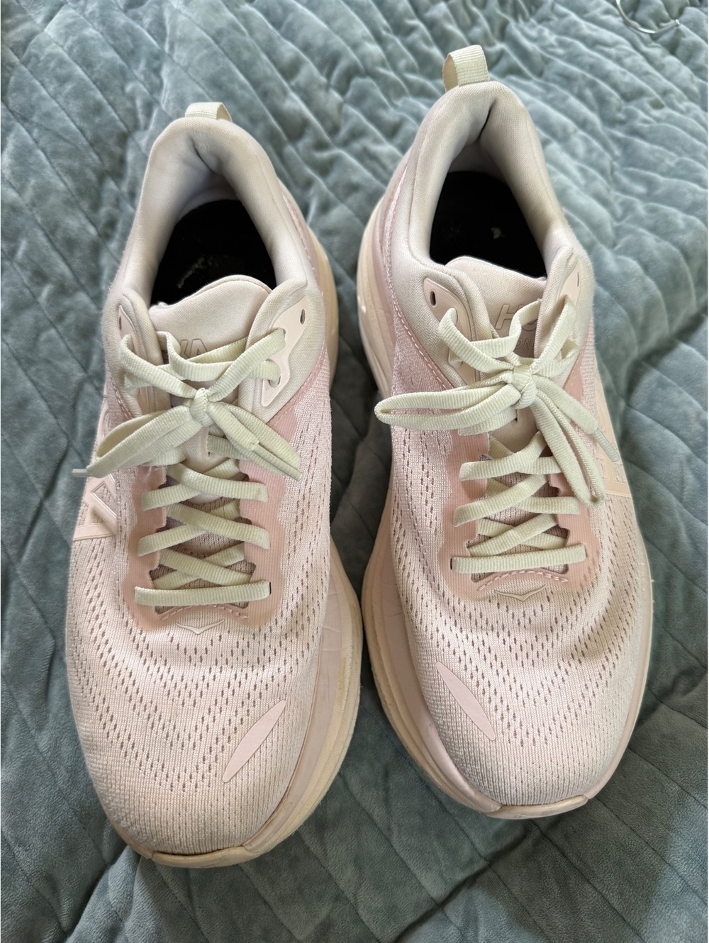 Hoka One One Bondi 8 Women's Running Shoes Size 9.5 US Light Pink